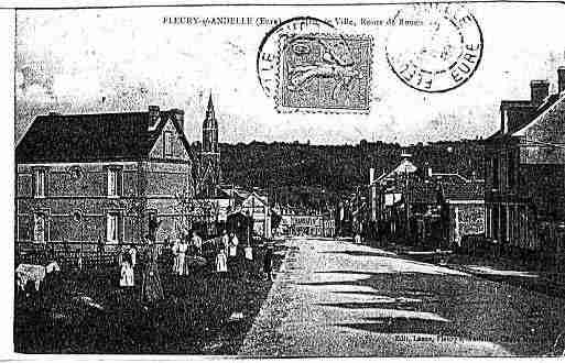 Ville de FLEURYSURANDELLE Carte postale ancienne