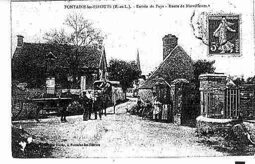 Ville de FONTAINELESRIBOUTS Carte postale ancienne