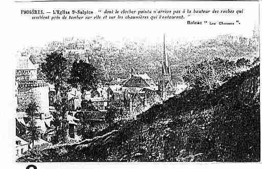 Ville de FOUGERES Carte postale ancienne