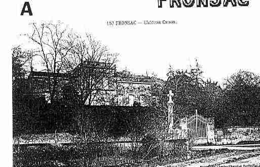 Ville de FRONSAC Carte postale ancienne