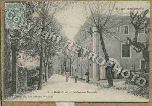 Ville de GENOLHAC Carte postale ancienne