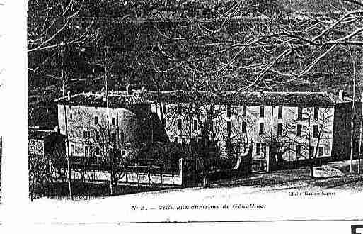 Ville de GENOLHAC Carte postale ancienne
