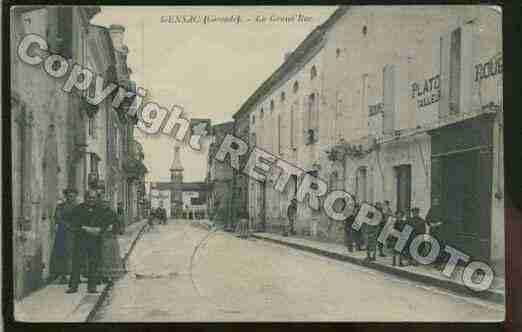 Ville de GENSAC Carte postale ancienne