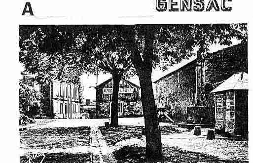 Ville de GENSAC Carte postale ancienne