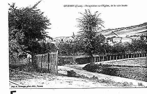 Ville de GIVERNY Carte postale ancienne