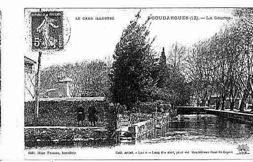 Ville de GOUDARGUES Carte postale ancienne