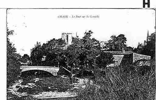 Ville de GRANE Carte postale ancienne