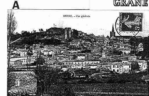 Ville de GRANE Carte postale ancienne