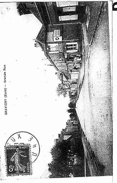 Ville de GRAVIGNY Carte postale ancienne