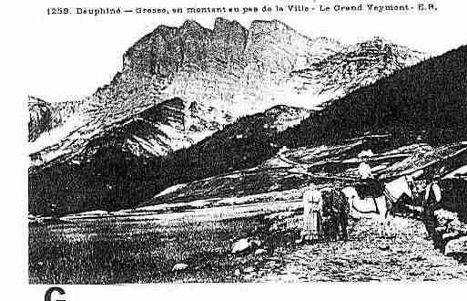 Ville de GRESSEENVERCORS Carte postale ancienne