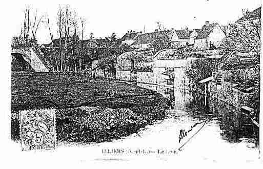 Ville de ILLIERSCOMBRAY Carte postale ancienne