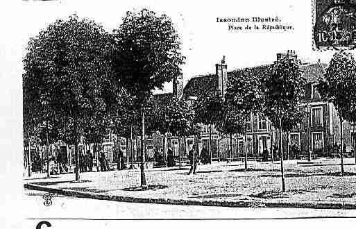Ville de ISSOUDUN Carte postale ancienne