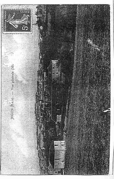 Ville de JEGUN Carte postale ancienne