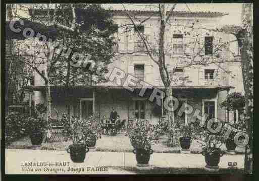 Ville de LAMALOULESBAINS Carte postale ancienne