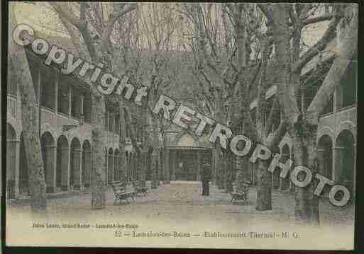 Ville de LAMALOULESBAINS Carte postale ancienne