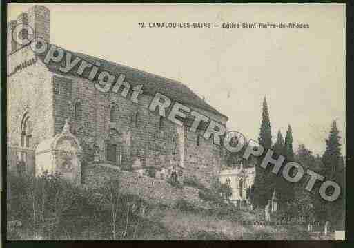 Ville de LAMALOULESBAINS Carte postale ancienne