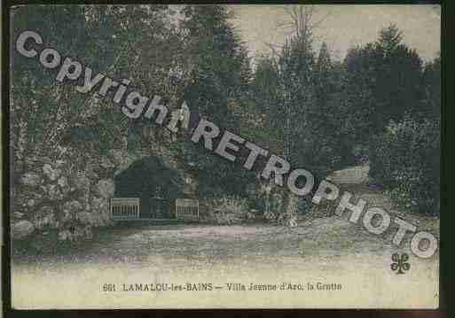 Ville de LAMALOULESBAINS Carte postale ancienne