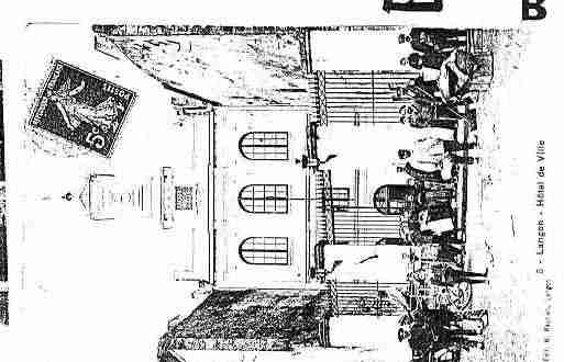 Ville de LANGON Carte postale ancienne