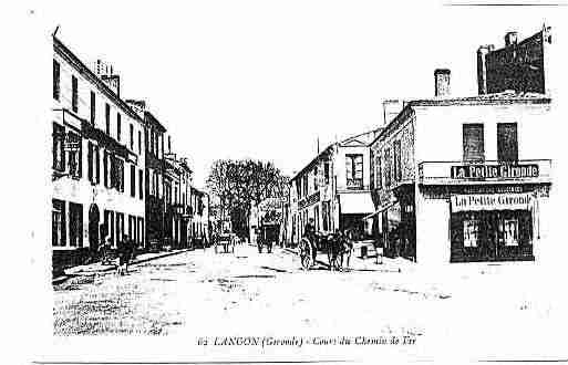 Ville de LANGON Carte postale ancienne