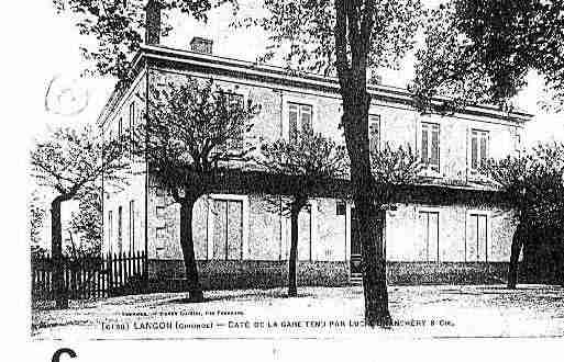 Ville de LANGON Carte postale ancienne