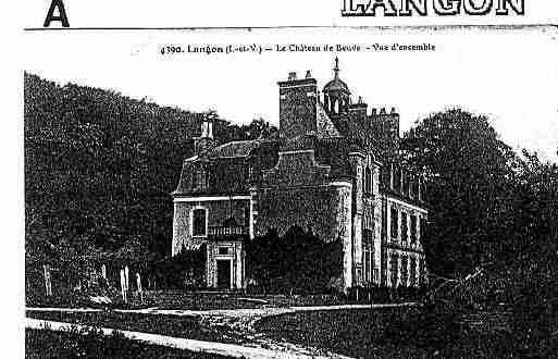 Ville de LANGON Carte postale ancienne