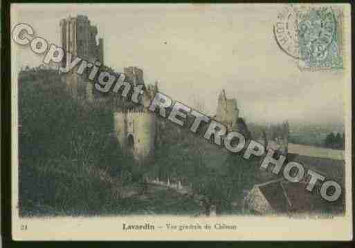 Ville de LAVARDIN Carte postale ancienne