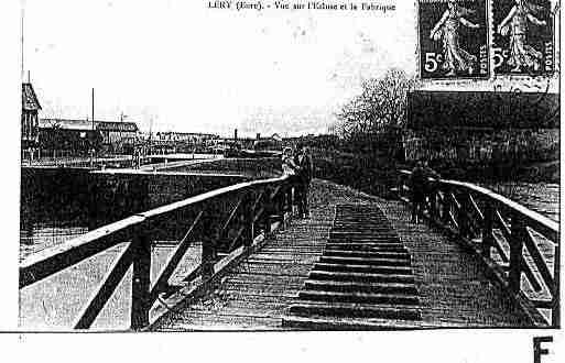 Ville de LERY Carte postale ancienne