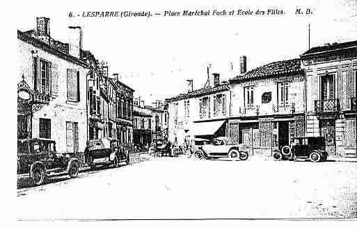 Ville de LESPARREMEDOC Carte postale ancienne