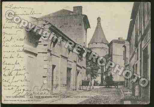 Ville de LIBOURNE Carte postale ancienne