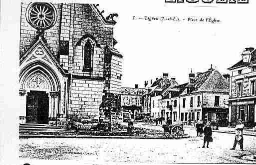 Ville de LIGUEIL Carte postale ancienne