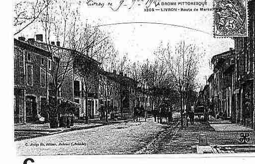 Ville de LIVRONSURDROME Carte postale ancienne