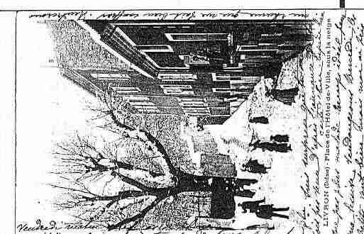 Ville de LIVRONSURDROME Carte postale ancienne