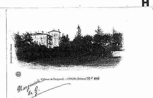Ville de LIVRONSURDROME Carte postale ancienne