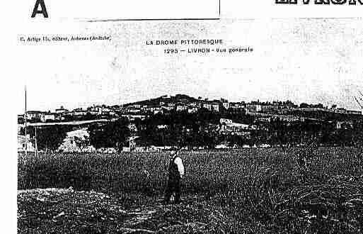 Ville de LIVRONSURDROME Carte postale ancienne