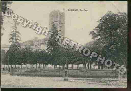 Ville de LODEVE Carte postale ancienne