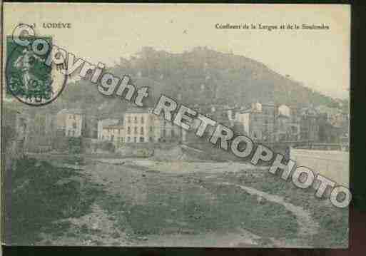 Ville de LODEVE Carte postale ancienne