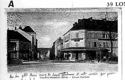 Ville de LONSLESAUNIER Carte postale ancienne