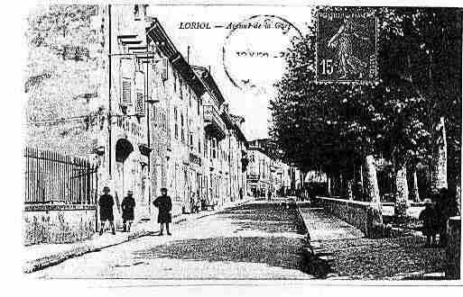 Ville de LORIOLSURDROME Carte postale ancienne