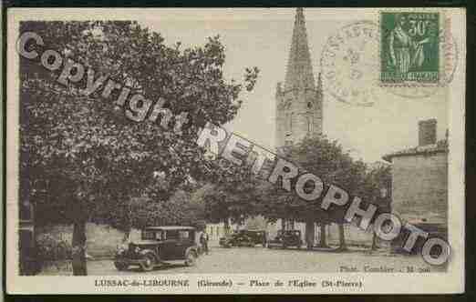 Ville de LUSSAC Carte postale ancienne