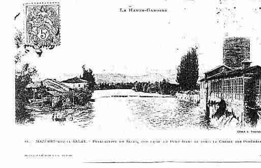Ville de MAZERESSURSALAT Carte postale ancienne