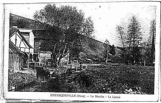 Ville de MENESQUEVILLE Carte postale ancienne