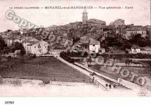 Ville de MIRABELAUXBARONNIES Carte postale ancienne