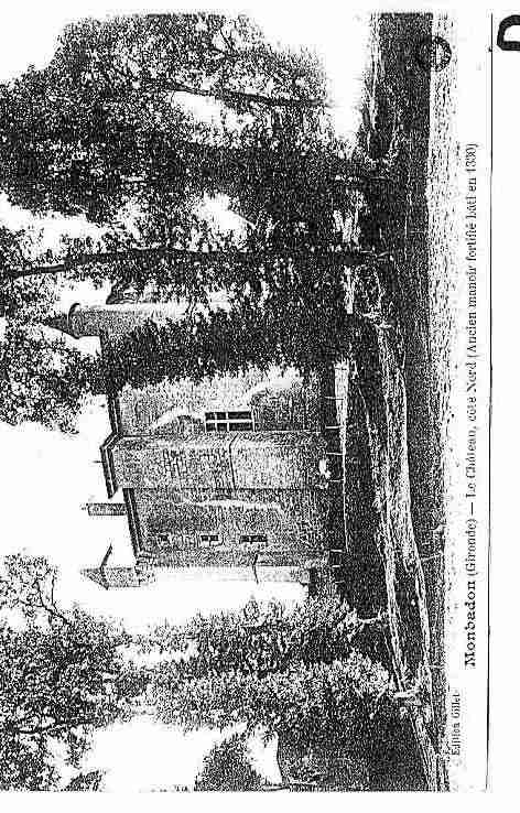 Ville de MONBADON Carte postale ancienne