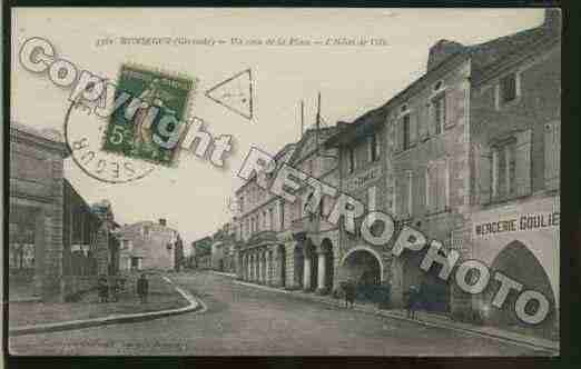 Ville de MONSEGUR Carte postale ancienne