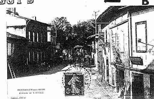 Ville de MONTAIGUTSURSAVE Carte postale ancienne