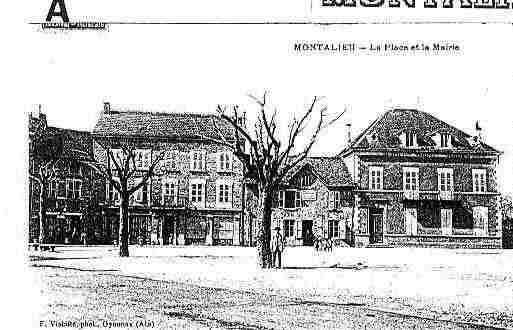 Ville de MONTALIEUVERCIEU Carte postale ancienne