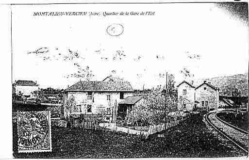 Ville de MONTALIEUVERCIEU Carte postale ancienne