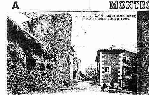 Ville de MONTBOUCHERSURJABRON Carte postale ancienne