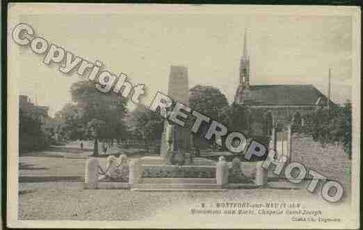 Ville de MONTFORT Carte postale ancienne Ville de MONTFORT Carte postale ancienne