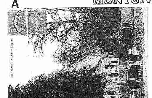 Ville de MONTGIVRAY Carte postale ancienne